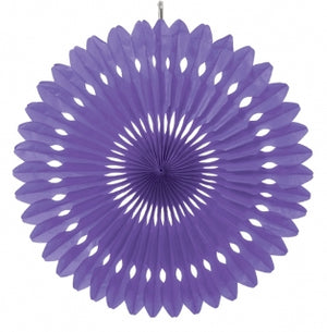 Partyfächer einfarbig lila 40 cm
