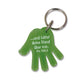 Schlüsselanhänger Hand 4,5cm "...und hältst deine Hand über mir. Ps. 139,5"