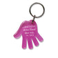 Schlüsselanhänger Hand 4,5cm "...und hältst deine Hand über mir. Ps. 139,5"