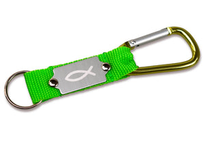 Schlüsselanhänger mit Karabinerhaken "Fisch" 11,5cm