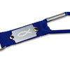 Schlüsselanhänger mit Karabinerhaken "Fisch" 11,5cm - Blau