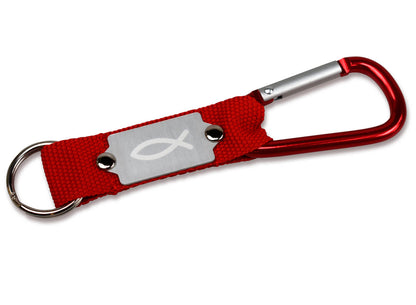 Schlüsselanhänger mit Karabinerhaken "Fisch" 11,5cm