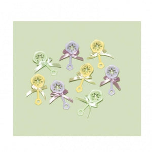 Baby Shower bunt 8 Streuteile Rassel