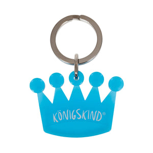 Schlüsselanhänger Krönchen "Königskind" türkis