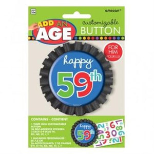 Button - Personalisiert mit Wunschzahl+ Sticker