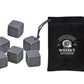 Kühlsteine für Drinks | Eiswürfel Steine 6Stk aus Basalt in dekorativer Holzbox 40590