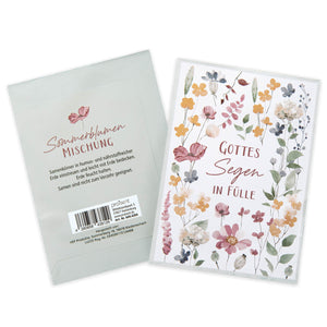 Blumensamen-Tütchen "Gottes Segen in Fülle"