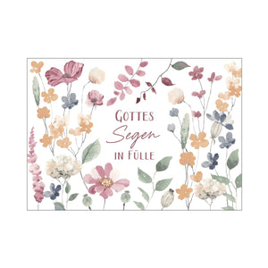 Postkarte "Gottes Segen in Fülle"