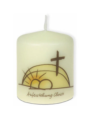 Kleine Tischkerze - Auferstehung Christi 6cm