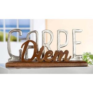 Großer Deko Schriftzug Carpe Diem 43cm