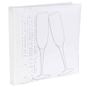 Gästebuch "Champagner" - weiß