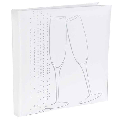 Gästebuch "Champagner" - weiß
