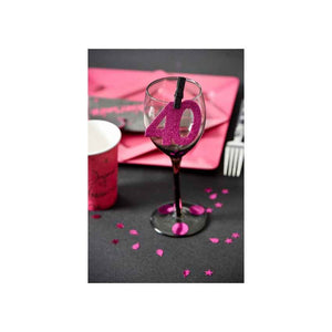 Glitzer-Konfetti maxi pink