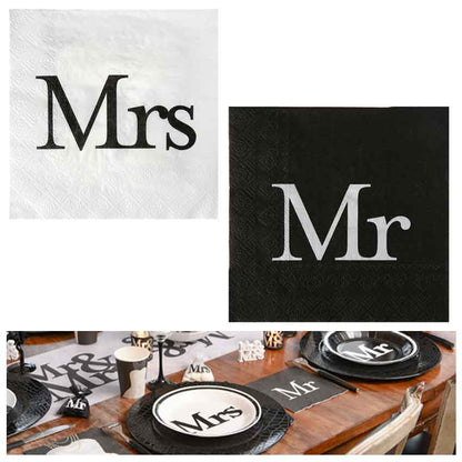 Mr. & Mrs. Servietten 20er 33x33cm