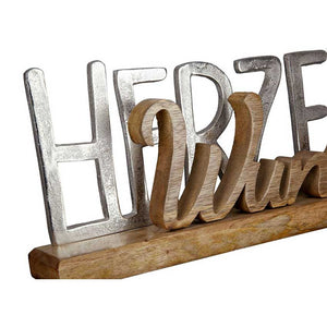 Deko Schriftzug Herzenswunsch 48cm