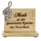 Holzbild mit Notenschlüssel 16x15x4,5 cm personalisiertes Geschenk