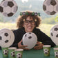 Wimpelkette Fussball weiß schwarz 6m