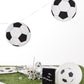 Wimpelkette Fussball weiß schwarz 6m