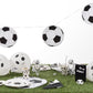Wimpelkette Fussball weiß schwarz 6m