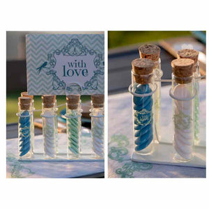 Glasröhrchen "with love" mit Korken 4 Stück
