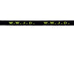Gewebtes Armband schwarz W.W.J.D. neonfarben
