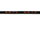Gewebtes Armband schwarz W.W.J.D. neonfarben