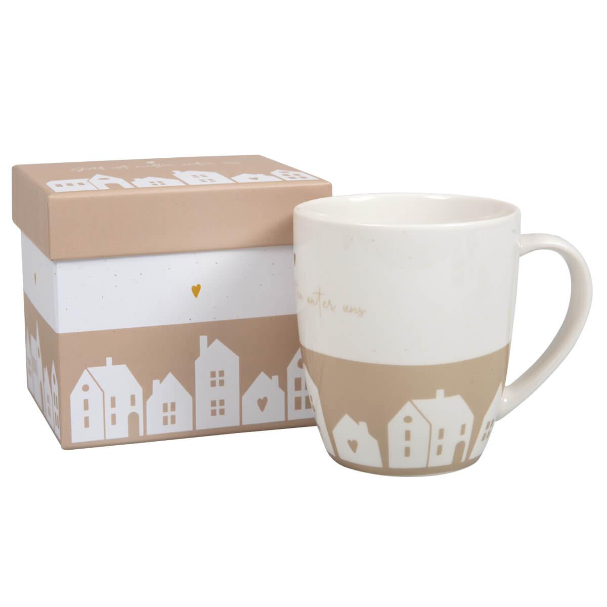 Tasse Häuser "Gott ist mitten unter uns"