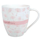 Tasse mit Geschenbox "Der Herr segne Dich und behüte Dich" rosa Pusteblumen