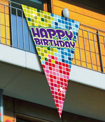 Megafahne Birthday Blocks, Happy Birthday, 90 x 150cm