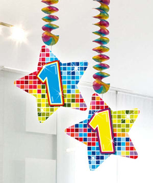 Rotorspiralen 2er Set Birthday Blocks Zahl 1