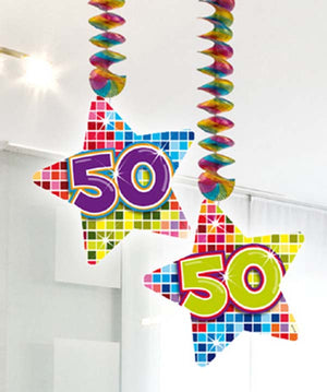 Rotorspiralen 2er Set, Birthday Blocks Zahl 50