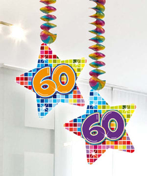 Rotorspiralen 2er Set, Birthday Blocks Zahl 60