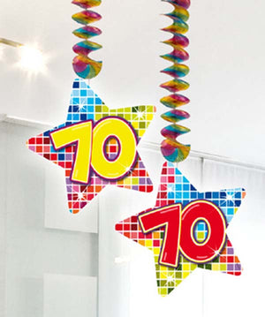 Rotorspiralen 2er Set, Birthday Blocks Zahl 70