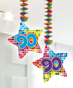 Rotorspiralen 2er Set, Birthday Blocks Zahl 90
