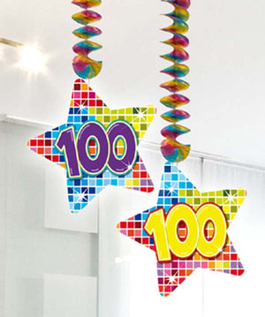Rotorspiralen 2er Set, Birthday Blocks Zahl 100