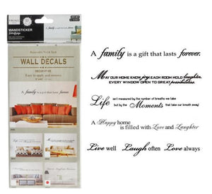 Wandtattoo mit schönen Sprüchen 12x100cm