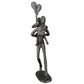 Skulptur Mutter mit Kind "Huckepack"