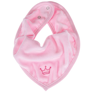 Baby Halstuch Bandana Krönchen rosa