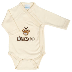 Baby-Body Königskind mit Bärchen-Motiv