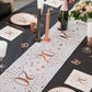Tischläufer 30cm x 5m Zahl "50" rosegold | Geburtstagstischdeko
