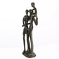 Skulptur Familie dreiköpfig aus Eisen brüniert 74570