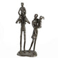 Design Skulptur "Familie", brüniert