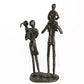 Design Skulptur "Familie", brüniert