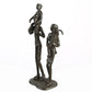 Design Skulptur "Familie", brüniert
