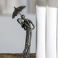 Design Skulptur "Umbrella" brüniert 18 cm