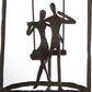 Design Skulptur "Schaukel", brüniert, Höhe 23cm