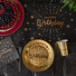 Servietten Happy Birhtday schwarz mit metallic Druck gold
