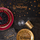 Servietten Happy Birhtday schwarz mit metallic Druck gold