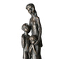 Design Skulptur "Familie mit Hund" 31cm aus Polystone brüniert 79713
