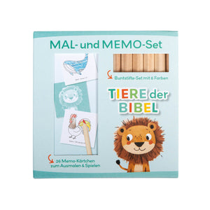 Mal- und Memo-Set Löwe "Tiere der Bibel"